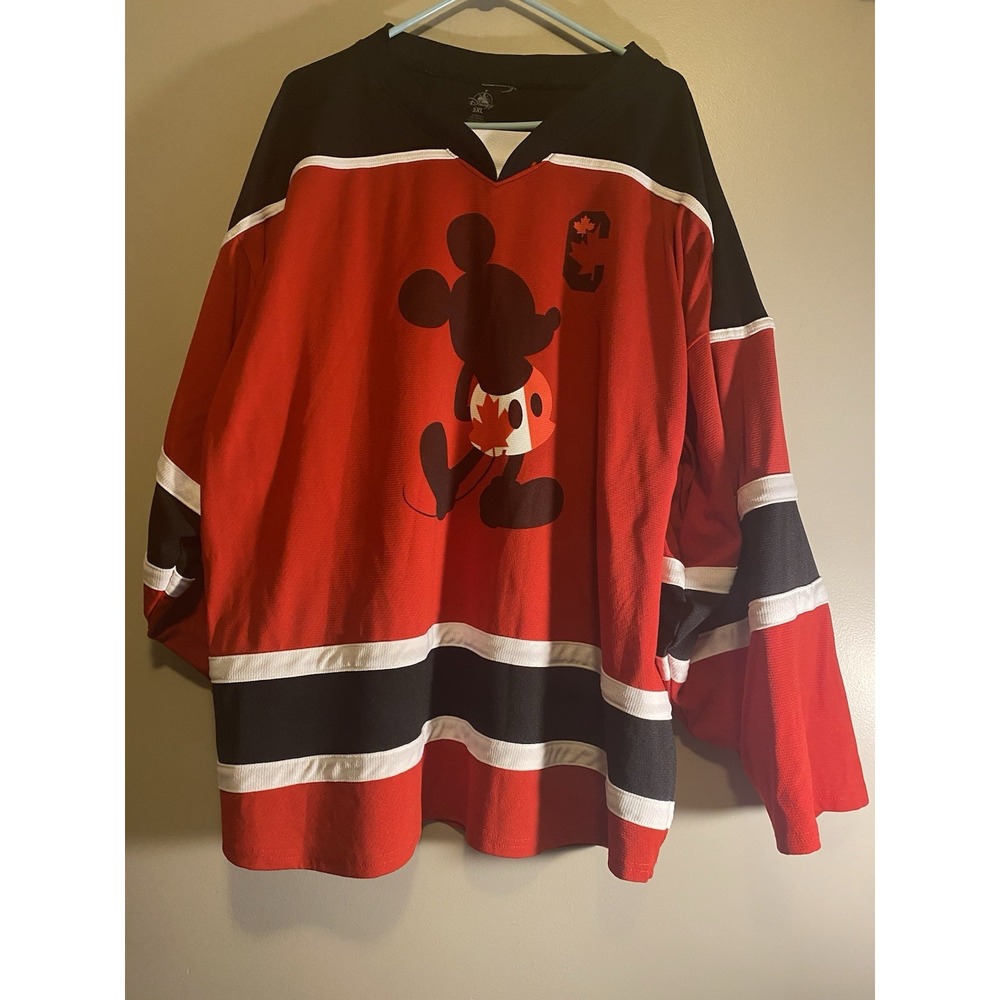 Disney Canada Epcot World Showcase Hockey Jersey 3XL  Mickey Mouse Shirt